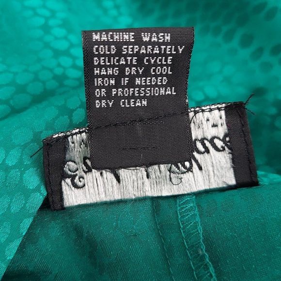 Vintage 80s 90s Erika's Place Green Dress - Picture 7 of 16